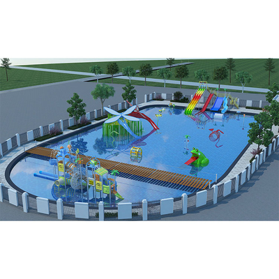 Outside Customized Playground Slides PP Material Fiberglass Amusement Water Park